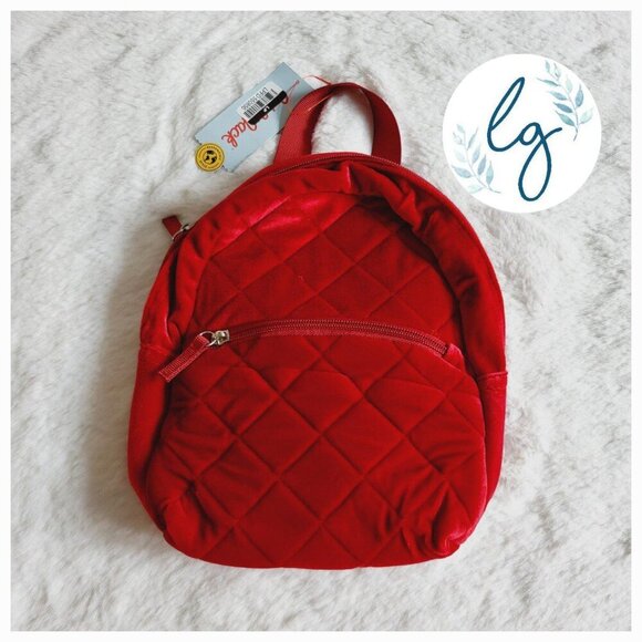 Cat & Jack Other - Cat & Jack Girls' Quilted Velvet 10" Mini Backpack 4KIDF-AG